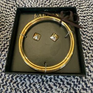 Lauren Ralph Lauren earrings and bangles NIB